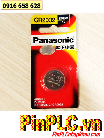 Panasonic CR-2032CH/1B, Pin 3V lithium Panasonic CR-2032CH/1B chính hãng /nội địa Trung (Vỉ 1viên)